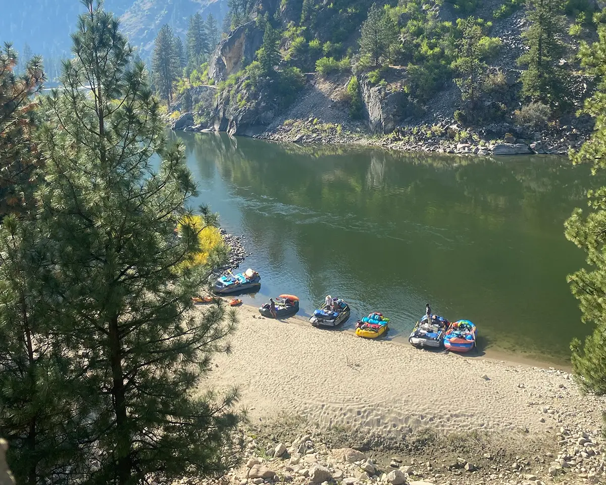 main salmon rafts